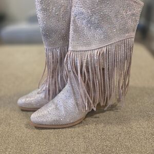 Sparkling Fringe Women's Boots